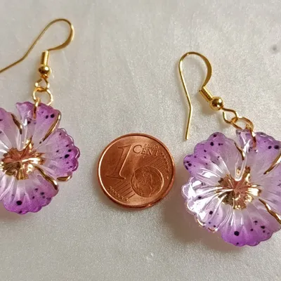 Boucles d'oreilles fleurs 